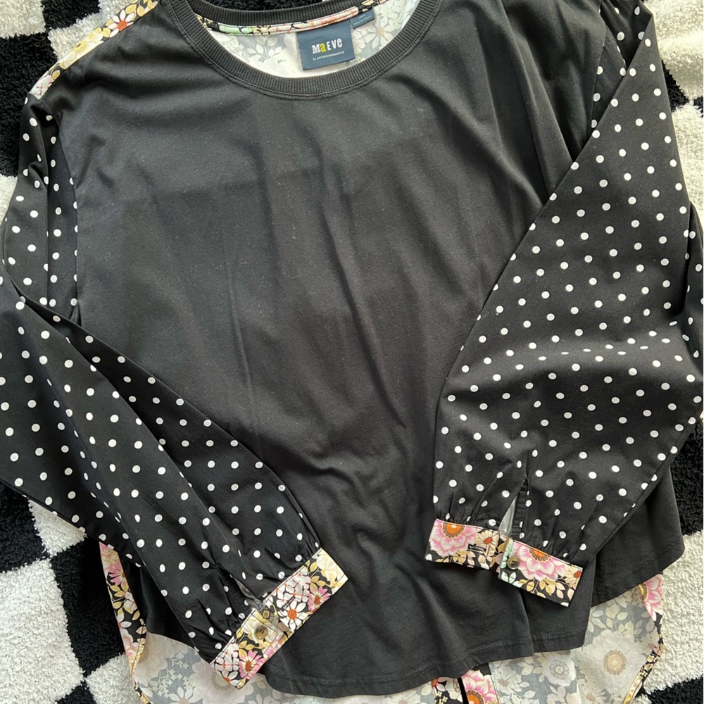 Mauve mixed print top